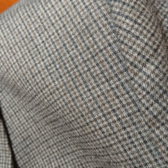 ZARA WOMAN Gray/Brown Houndstooth Double-Breast Blazer - Picture 8 of 10